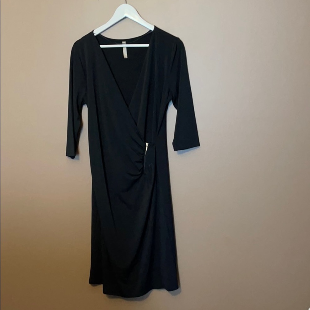 Black maternity dress